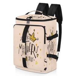 Happy Mother's Day niedlicher Sport-Rucksack für Männer und Frauen, Happy Weekend-Tasche mit Schuhfach, Tragetasche, Übernachtungstasche, 47,5 l, für Sport, Fitnessstudio, Reisen, farbe, 47.5L, von TropicalLife