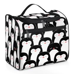 Kosmetiktasche mit niedlichem Pinguin-Motiv, für Damen, Herren, Mädchen, Jungen, Tiere, Pinguin, 11,2 l, Kulturbeutel, Kulturbeutel, Kulturbeutel, Kosmetik-Organizer, Duschtasche, farbe, 11.2L, von TropicalLife