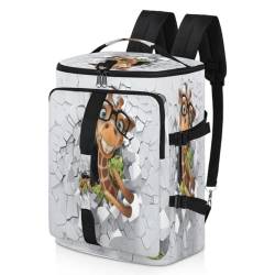 Lustiger Giraffen-Sport-Rucksack für Männer und Frauen, niedliche Giraffe, Wochenendtasche mit Schuhfach, Tragetasche, Übernachtungstasche, 47,5 l, für Sport, Fitnessstudio, Reisen, farbe, 47.5L, von TropicalLife