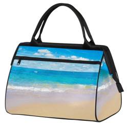 Sommer-Reisetasche für Damen und Herren, 24 l, Meer, Ozean, Wochenendtasche, Sporttasche, Fitnessstudio, Reisen, Übernachtung, Wochenendtasche, farbe, (24L) UK, Taschen-Organizer von TropicalLife