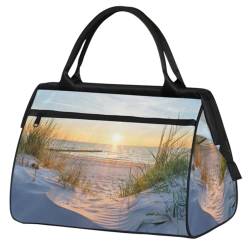 Sommer-Strand-Reisetasche für Damen und Herren, 24 l, Marine-Strand-Wochenendtasche, Sporttasche, Fitnessstudio, Reisen, Übernachtung, Wochenendtasche, farbe, (24L) UK, Taschen-Organizer von TropicalLife