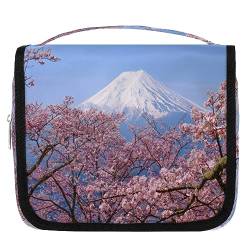 Spring Japan Mt Fuji Reise-Kulturbeutel für Damen und Herren, Japan, Kulturbeutel, zum Aufhängen, für Toilettenartikel, Kosmetik, Make-up, Organizer, farbe, 4.7 L, Taschen-Organizer von TropicalLife
