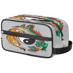 Tiger Dragon Yin Yang Make-up-Tasche für Damen, Herren, Kinder, Mädchen, Jungen, Tiger-Waschbeutel, Reise-Kulturbeutel, Toilettenartikel, Kosmetik-Organizer, Duschtasche, farbe, Einheitsgröße, von TropicalLife