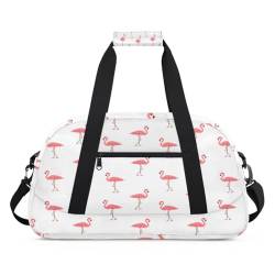 TropicalLife Niedliche Flamingo-Sporttasche für Damen, Herren, Tiere, Flamingo, 24 l, Wochenend-Übernachtungstasche, Tragetasche, Reisetasche, Turnbeutel für Kinder, Mädchen, Jungen, farbe, (24L) UK, von TropicalLife