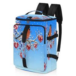 Winter Bird Sport Duffel Rucksack für Männer Frauen, Vogel Wochenendtasche mit Schuhfach Tote Übernachtungstasche 47,5L für Sport Gym Reisen, farbe, 47.5L, Taschen-Organizer von TropicalLife