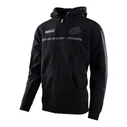 Troy Lee Designs Motorrad Motocross Racing Zip Up Hoodie für Herren, Lines Zip Up Hoodie, schwarz, Small von Troy Lee Designs