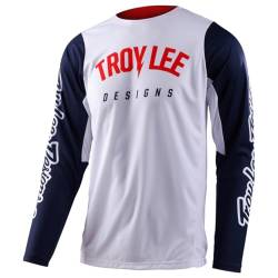 Troy Lee Designs Unisex Pullover, weiß/blau (White/Navy), M von Troy Lee Designs