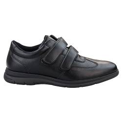 TruClothing.com Herren Casual Strap Fastener Slip On Schuhe Wandern Turnschuhe - Schwarz 42 EU von TruClothing.com