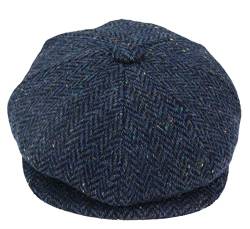 TruClothing.com Herren Mütze Tweed Design Stil Kariert Preis Angebot blau M von TruClothing.com