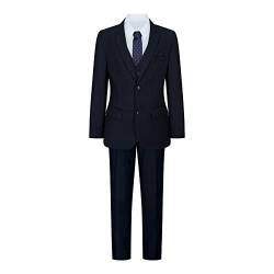 TruClothing.com Jungen Marineblau 5 Teilig Anzug, Blazer, Weste, Hemd, Krawatte, Hose, Hochzeitsfeier - Marineblau 5 Jahre von TruClothing.com