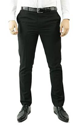 TruClothing.com Smoking-Hose für Herren, Hochzeit, Abschlussball, Satin-Streifen, Classic Tux Schwarz - schwarz 40 von TruClothing.com