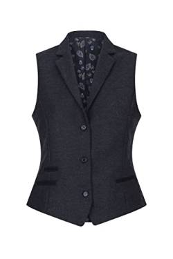 Women Waistcoat Tweed Herringbone Wool Classic Smart Casual Vintage Check 1920s von TruClothing.com