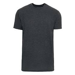 True Classic Herren T-Shirt mit Rundhalsausschnitt und kurzen Ärmeln, 1er-Pack - Anthrazitgrau Meliert, M von True Classic