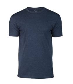 True Classic Herren T-Shirt mit Rundhalsausschnitt und kurzen Ärmeln, 1er-Pack - Marineblau, L von True Classic