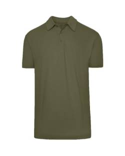 True Classic Poloshirts für Herren, Premium Fitted Golf Shirts für Herren und Herren Poloshirts Kurzarm, Militär, Grün, XL von True Classic