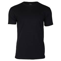 True Classic Herren T-Shirt mit Rundhalsausschnitt und kurzen Ärmeln, 1er-Pack - Schwarz, L von True Classic