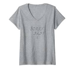 Damen Sorry Baby-T-Shirt | Killing Eve Fan T-Shirt mit V-Ausschnitt von True Hue Apparel