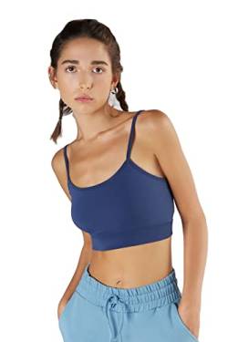 True North Damen Bustier Tencel Micromodal Sport BH Unterhemd Top-(Dunkelblau, L) von True North