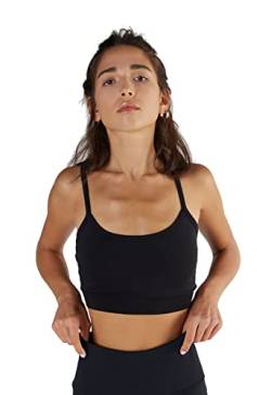 True North Damen Bustier Tencel Micromodal Sport BH Unterhemd Top-(Schwarz, S) von True North