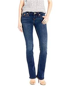 True Religion Damen Becca Mid Rise Bootcut Jeans, Indigo Upgrade von True Religion