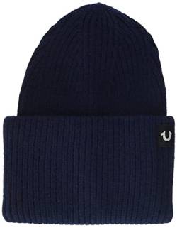 True Religion Damen Women Beanie-Mütze, Night Blue, OneSize von True Religion