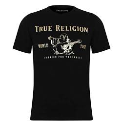 True Religion Herren Kurzärmliges Buddha-Motiv T-Shirt, Schwarz, XL von True Religion