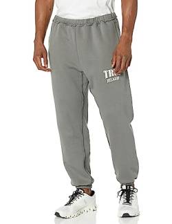 True Religion Herren Relaxed Edgy Logo Jogger Trainingshose, Dunkelgrau, 3XL von True Religion