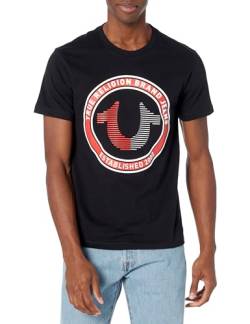 True Religion Herren Ss Strike Hs Tee, Schwarz (Jet Black), 3X-Groß von True Religion