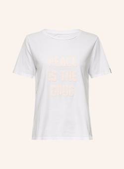 True Religion T-Shirt Peace weiss von True Religion
