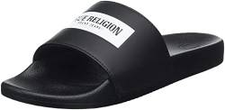 True Religion Unisex's Box Arch Logo Slide Slipper, Schwarz, Größe 40 von True Religion