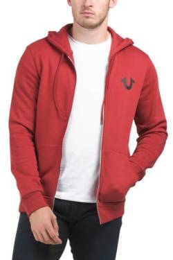 True Religion mens Buddha Logo Zip Hoodie Hooded Sweatshirt, Red Dahlia, X-Large US von True Religion