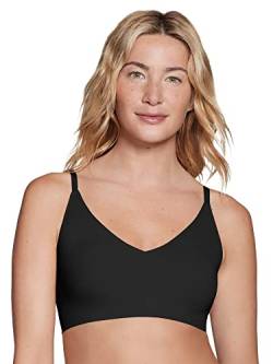 True & Co Damen Bralette mit schmalem Riemen BH, schwarz, Medium von True & Co