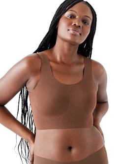 True & Co. Women's Plus Size True Body Lift Scoop Neck Bra, Chestnut, 2X (42C-D,44B) von True & Co.