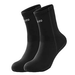 TrusMe Neopren-Socken, 5 mm, Neopren-Neopren-Socken, Thermo-Anti-Rutsch, für Männer, Frauen, Schnorcheln, Schwimmen, Surfen, Tauchen, Schwarz, XXL von TrusMe