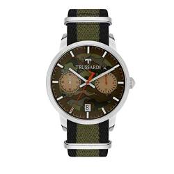 TRUSSARDI Herren Chronograph Quarz Uhr mit Leder Armband R2471613003 von Trussardi