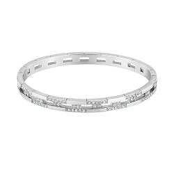 Trussardi Starres Damenarmband aus Stahl, Kristalle, T-LOGO-Kollektion – TJAXC68 von Trussardi