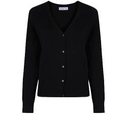 Trutex Limited Mädchen Pullover Girls Cotton Fit Jumper Einfarbig, Schwarz (Black), 38-40 (Herstellergröße: 15 Jahre) von Trutex