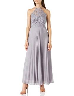 Truth & Fable Damen Maxi-Spitzenkleid, Taubengrau, 42 von Truth & Fable