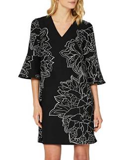 Truth & Fable Damen Mini A-Linien-Kleid, Schwarz Big Floral, 42 von Truth & Fable