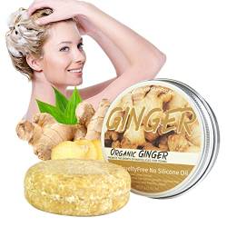 Ginger Hair Regrowth Shampoo Bar, Ingwer Hair Regrowth Shampoo Bar, Solid Shampoo Bar, Haarwuchs Shampoo, Fördert das Haarwachstum Männer und Frauen,1 Stück von TruuMe