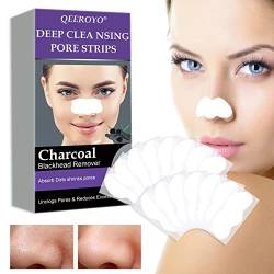 Mitesser Nasenstrips, Anti Nosestripes Mitesser, Pore Strips, Poren Reinigung mit Aktivkohle, Entfernen Mitesser und Unreinheiten, 15Pcs White von TruuMe