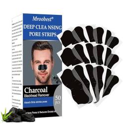 Mitesser Nasenstrips, Nasenstrips, Pore Strips, Anti Nosestripes Mitesser, Poren Reinigung mit Aktivkohle, Entfernen Mitesser und Unreinheiten, 50Pcs von TruuMe