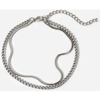 Truyuety Silberarmband Halskette Damen aus Edelstahl für Frauen (1-tlg) von Truyuety