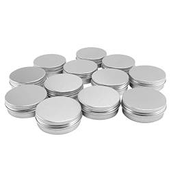 Tsadeer 12 x 50ml Aluminium Make Up Pots 50ml Kapazität Vakuum Kosmetik / / Gewürzdosen von Tsadeer