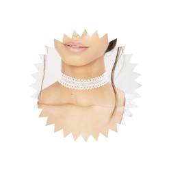 TseenYi Modische Halskette aus Spitze, Choker-Halskette für Frauen und Mädchen (weiß) von TseenYi