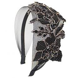 Elegent Spitzen-stirnband, Spitzen-haarband, Braut, Hochzeit, Abend, Festzüge, Abschlussbälle, Kristall-blumen-haarband, Haar-accessoire Für Frauen Und Mädchen von Tsffae