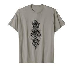 3 Affen Köpfe Motiv Shirt, Schimpanse Hoodie, Tattoo Kunst T-Shirt von Tshirt Shirt T-Shirt Pullover Hoodie Sweater Style