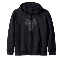 Elefant Mandala Kunst, Elefanten Tribal T Shirt Druck Hoodie Kapuzenjacke von Tshirt Shirt T-Shirt Pullover Hoodie Sweater Style