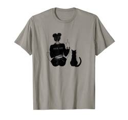 Junge Frau mit Katze Motiv Tshirt, Hoodie provokanter Spruch T-Shirt von Tshirt Shirt T-Shirt Pullover Hoodie Sweater Style