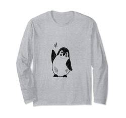 Süßes Pinguin t shirt Damen t-Shirt Herren, Tier Motiv Druck Langarmshirt von Tshirt Shirt T-Shirt Pullover Hoodie Sweater Style